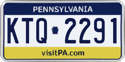 PA license plate KTQ2291