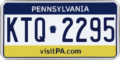 PA license plate KTQ2295