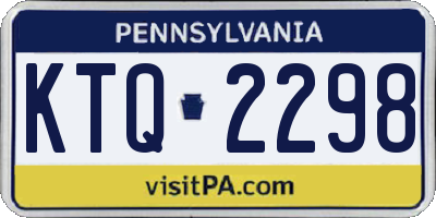 PA license plate KTQ2298