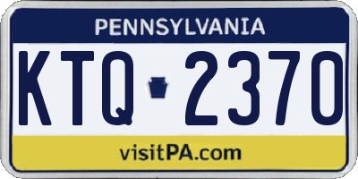 PA license plate KTQ2370
