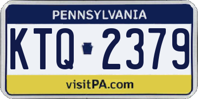 PA license plate KTQ2379