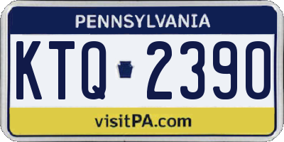 PA license plate KTQ2390