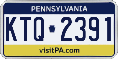 PA license plate KTQ2391