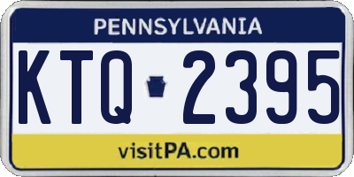 PA license plate KTQ2395