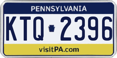 PA license plate KTQ2396