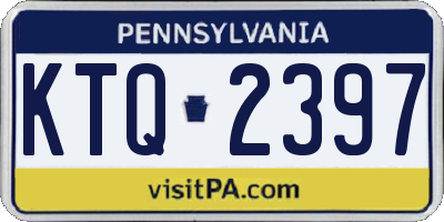 PA license plate KTQ2397