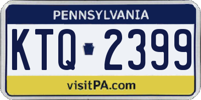PA license plate KTQ2399