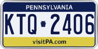 PA license plate KTQ2406