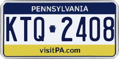 PA license plate KTQ2408
