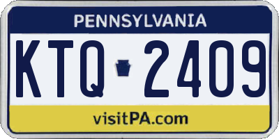 PA license plate KTQ2409
