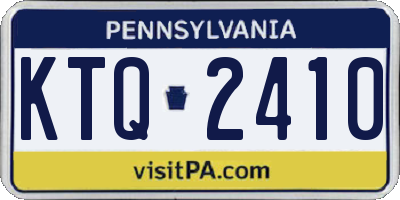 PA license plate KTQ2410