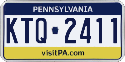 PA license plate KTQ2411