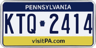 PA license plate KTQ2414