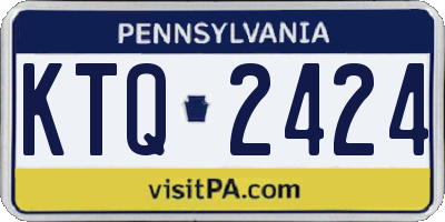 PA license plate KTQ2424