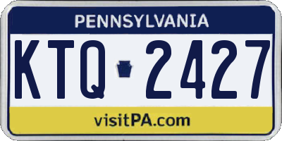 PA license plate KTQ2427
