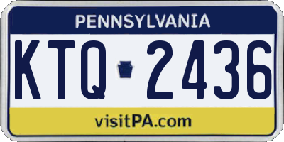 PA license plate KTQ2436