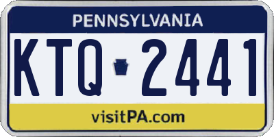 PA license plate KTQ2441