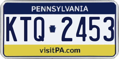 PA license plate KTQ2453