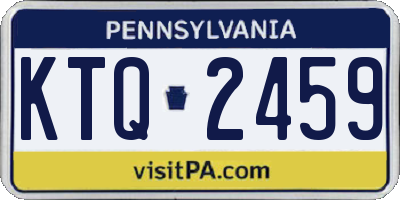 PA license plate KTQ2459