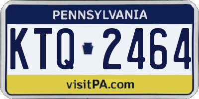 PA license plate KTQ2464
