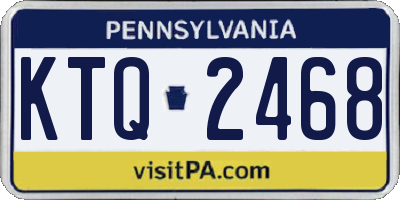 PA license plate KTQ2468