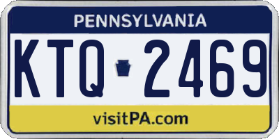 PA license plate KTQ2469