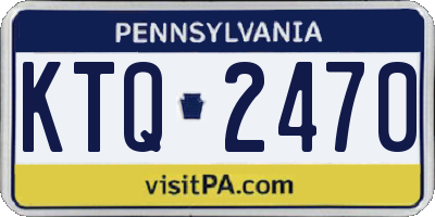 PA license plate KTQ2470