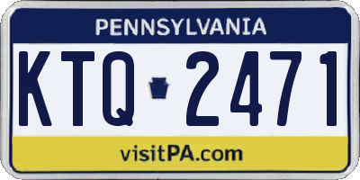PA license plate KTQ2471