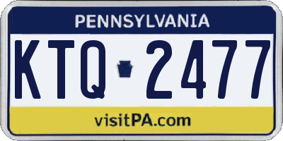 PA license plate KTQ2477