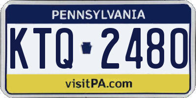 PA license plate KTQ2480