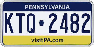 PA license plate KTQ2482