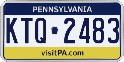PA license plate KTQ2483