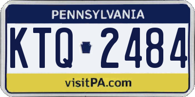 PA license plate KTQ2484