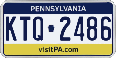 PA license plate KTQ2486