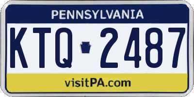 PA license plate KTQ2487
