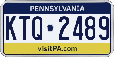 PA license plate KTQ2489