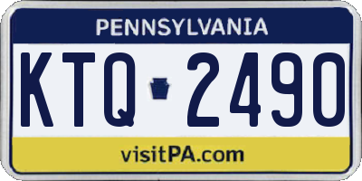 PA license plate KTQ2490