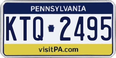 PA license plate KTQ2495