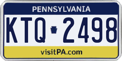 PA license plate KTQ2498