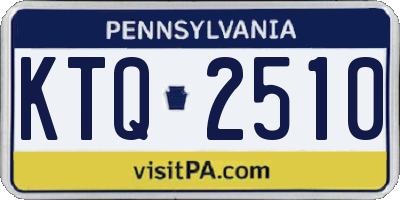 PA license plate KTQ2510