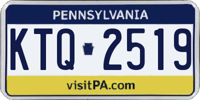 PA license plate KTQ2519