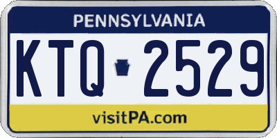 PA license plate KTQ2529