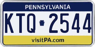 PA license plate KTQ2544