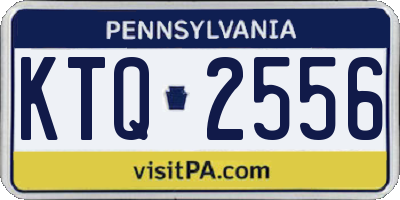 PA license plate KTQ2556