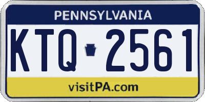 PA license plate KTQ2561