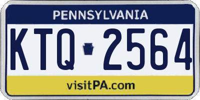PA license plate KTQ2564