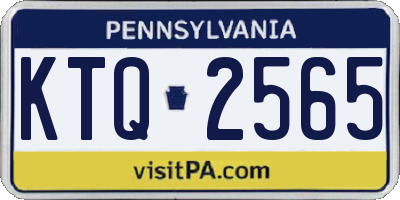 PA license plate KTQ2565
