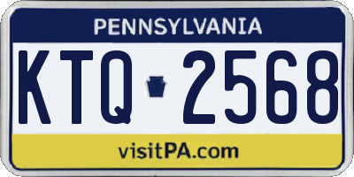 PA license plate KTQ2568