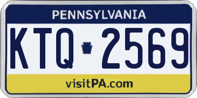 PA license plate KTQ2569