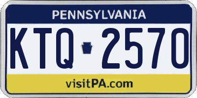 PA license plate KTQ2570
